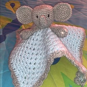 Elephant baby security blanket